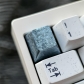1/1.25/1.75/2U Titanium Alloy Anodizing Artisan Keycaps for Mechanical Keyboard Personalized Keycaps -Ice Crystal Blue/Grey